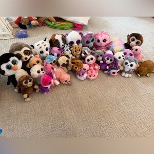 Ty Plush Beanie Boos Collection - Pink, Purple & Multicolor